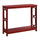 Omega Console Table, Cranberry Red - Convenience Concepts