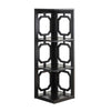 Omega 3 Tier Corner Bookcase, Black - Convience Concept, Inc.