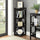 Omega 3 Tier Corner Bookcase, Black - Convience Concept, Inc.