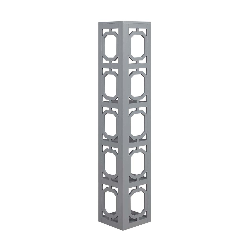 Omega 5 Tier Corner Bookcase - Convience Concept, Inc.