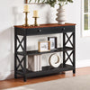 Oxford 1 Drawer Console Table with Shelves - Convience Concept, Inc.