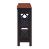 Oxford 1 Drawer Console Table with Shelves - Convience Concept, Inc.