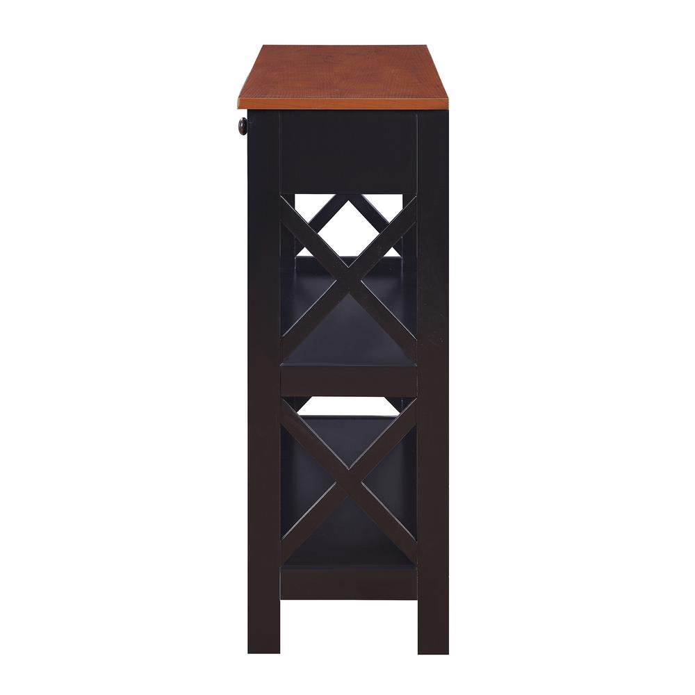 Oxford 1 Drawer Console Table with Shelves - Convience Concept, Inc.