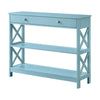 Oxford 1 Drawer Console Table with Shelves - Convience Concept, Inc.