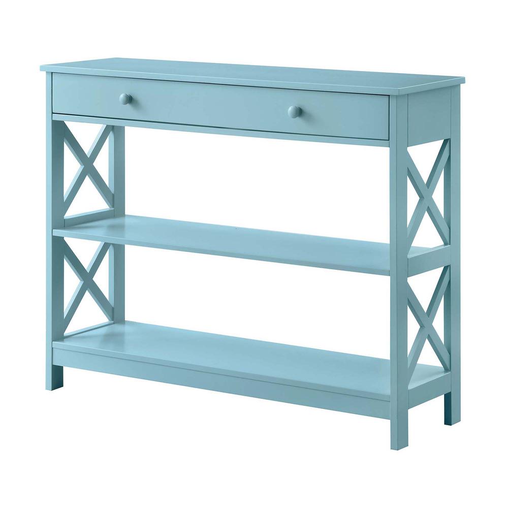 Oxford 1 Drawer Console Table with Shelves - Convience Concept, Inc.