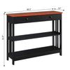 Mission 1 Drawer Console Table with Shelves - Convience Concept, Inc.