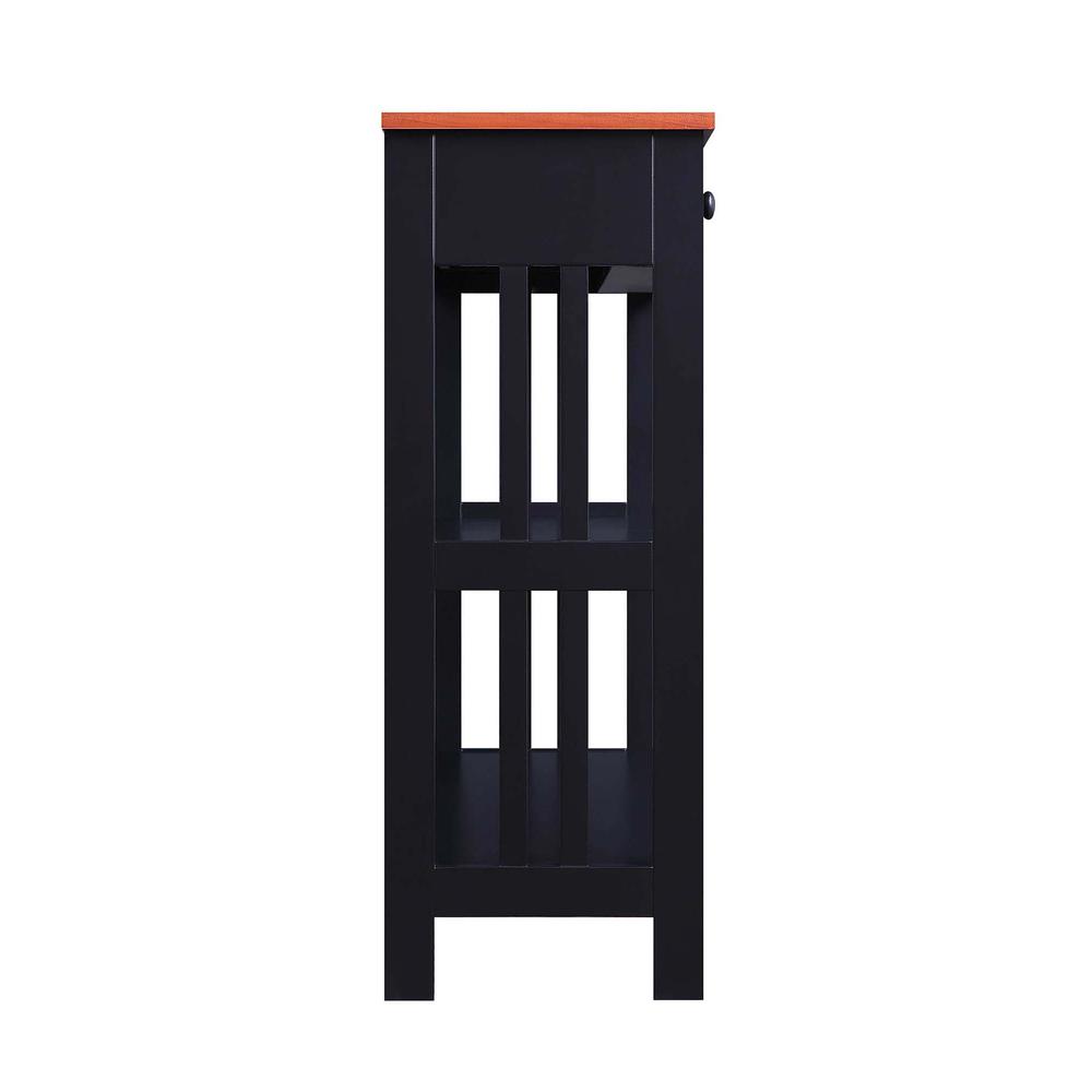 Mission 1 Drawer Console Table with Shelves - Convience Concept, Inc.