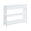 Mission 1 Drawer Console Table with Shelves - Convience Concept, Inc.