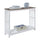 Mission Console Table, Driftwood/White - Convenience Concepts