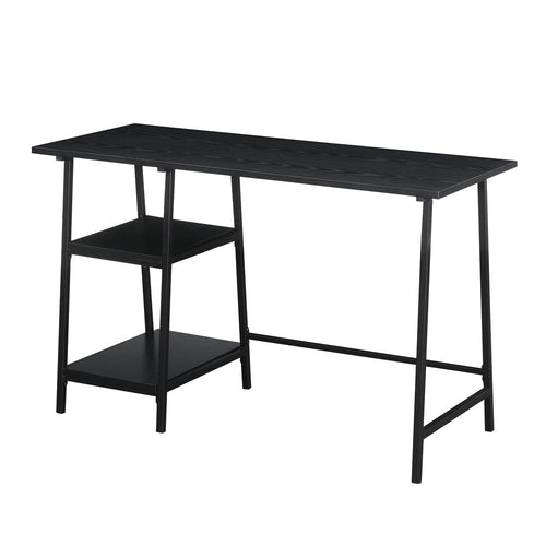 Designs2Go Trestle Wood Metal Desk with Removable Shelves - Convenience Concepts