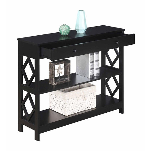 Diamond 1 Drawer Console Table - Convience Concept, Inc.