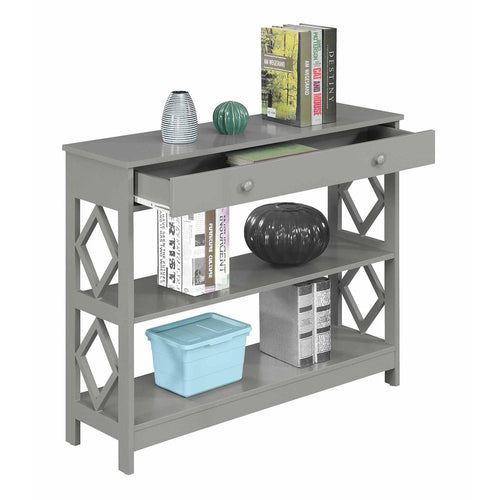 Diamond 1 Drawer Console Table - Convience Concept, Inc.