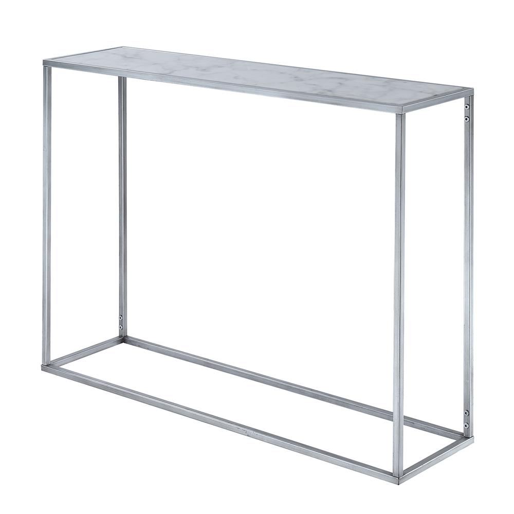 Gold Coast Faux Marble Console Table - Convience Concept, Inc.