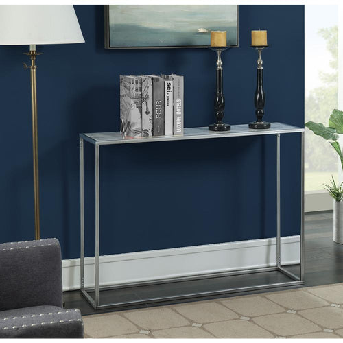 Gold Coast Faux Marble Console Table - Convience Concept, Inc.