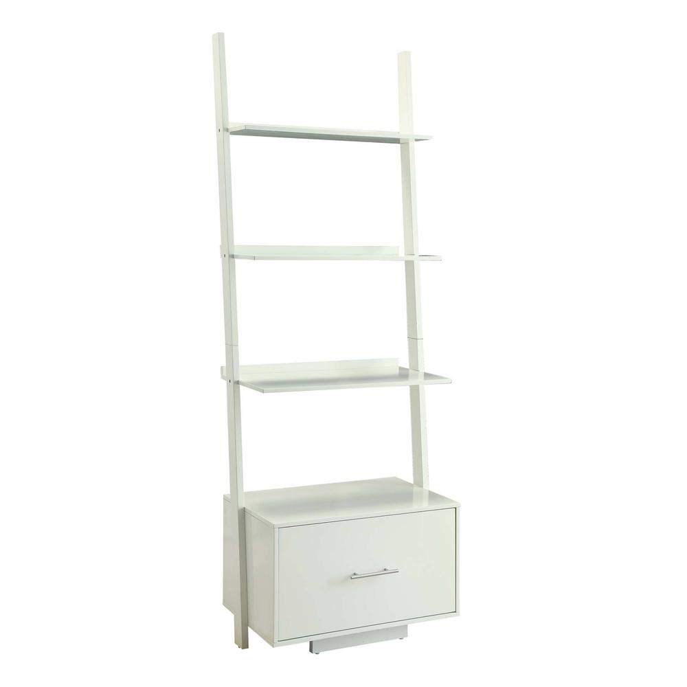 American Heritage Ladder Bookcase with File Drawer - Convience Concept, Inc.