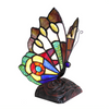 KACY 7 Tiffany-style 1 Light Butterfly Accent Table Lamp 9'' Tall - CHLOE Lighting