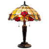 SHELLY Tiffany-style 2 Light Victorian Table Lamp 14.5'' Shade - CHLOE Lighting