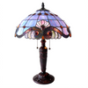 SHELLY Tiffany-style 2 Light Victorian Table Lamp 14.5'' Shade - CHLOE Lighting