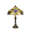AMBERWING Tiffany-style 2 Light Dragonfly Table Lamp 17'' Shade - CHLOE Lighting