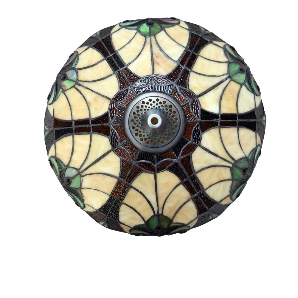 CHLOE Lighting LIAISON Victorian-Style Antique Dark Bronze 3 Light Double Lit Table Lamp 16'' Wide