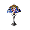 NATALIE Tiffany-style 2 Light Iris Table Lamp 19'' Shade - CHLOE Lighting
