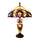 CHLOE Lighting DEMETRA AURORA Victorian Tiffany-style 3 Light Victorian Double Lit Table Lamp 18'' Wide