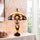 CHLOE Lighting DEMETRA AURORA Victorian Tiffany-style 3 Light Victorian Double Lit Table Lamp 18'' Wide