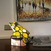 CHLOE Lighting NAVEEN Tiffany-Style Animal Stained Glass Accent Lamp 9.5'' Height
