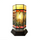 NEILSON Tiffany-glass Accent Pedestal 1 Light Mission table lamp 14'' Tall - CHLOE Lighting