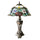 CHLOE Lighting PIPER Tiffany-Style Floral Stained Glass Table Lamp 26'' Height
