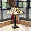 SHAY Mission 2 Light Antique Dark Bronze Table Lamp 16'' Shade - CHLOE Lighting