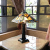 ETHAN Mission 2 Light Antique Dark Bronze Table Lamp 16'' Shade - CHLOE Lighting