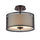 AUDREY Transitional 2 Light Rubbed Bronze Semi-flush Ceiling Fixture 13'' Wide - CHLOE Lighting