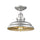 SAMUEL Industrial-style 1 Light Silver Painted Semi-flush Ceiling Fixture 10'' Wide - CHLOE Lighting