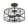 IRONCLAD Industrial 2 Light  Rubbed Bronze Semi-flush Ceiling Fixture 14'' Wide - CHLOE Lighting