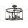 IRONCLAD Farmhouse 4 Light  Rubbed Bronze Convertible Semi-flush Ceiling Fixture 17.5'' Wide - CHLOE Lighting