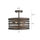 PAISLEY Farmhouse 2 Light  Rubbed Bronze Semi-flush Ceiling Fixture 13'' Wide - CHLOE Lighting