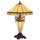 BELLE Tiffany-style 3 Light Mission Double Lit Table Lamp 16'' Shade - CHLOE Lighting
