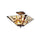 FARLEY Tiffany-style Mission 2 Light Semi-flush Ceiling Fixture 14'' Shade - CHLOE Lighting