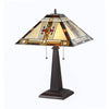 Tiffany-style 2 Light Mission Table Lamp 16'' Shade - CHLOE Lighting