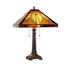 INNES Tiffany-style 2 Light Mission Table Lamp 16'' Shade - CHLOE Lighting