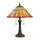 GRACE Tiffany-style 2 Light Geometric Table Lamp 16'' Shade - CHLOE Lighting