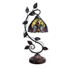 CHLOE Lighting ADIA Victorian Tiffany-Syle Dark Bronze 1 Light Accent Table Lamp 8'' Wide