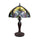 CHLOE Lighting ADIA Tiffany-Style Dark Bronze 1-Light Victorian Accent Table Lamp 12'' Shade