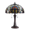 FLORENCE Tiffany-style 2 Light Victorian Table Lamp 16'' Shade - CHLOE Lighting