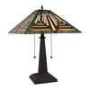 Firman Tiffany-Style 2-Light Mission Table Lamp 16'' Shade - CHLOE Lighting