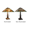 Firman Tiffany-Style 2-Light Mission Table Lamp 16'' Shade - CHLOE Lighting