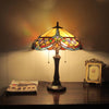 CAROLINE Victorian 2 Light Dark Bronze Table Lamp 16'' Wide - CHLOE Lighting