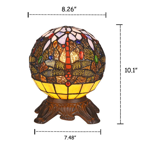 DEMOISELLE Mosaic 1 Light Dark Bronze Accent Lamp 8'' Wide - CHLOE Lighting