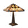 CHLOE Lighting CARLA Tiffany-style Mission Blackish Bronze 2 Light Table Lamp 16'' Shade